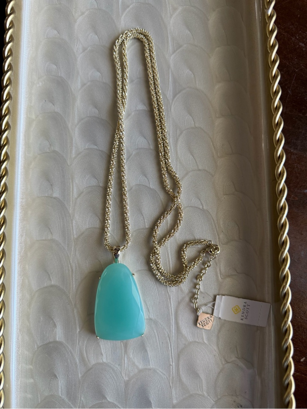 Kendra Scott Aqua Chalcedony Sandra